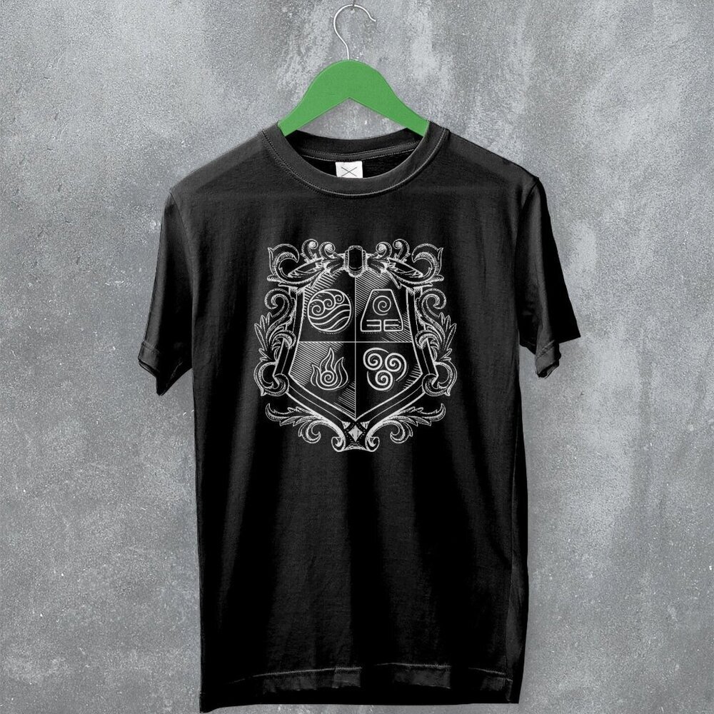 Avatar The Legend Of Aang Logo Element Anime Cartoon Series Graphic Art T-Shirt